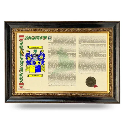 Wakfield Armorial Landscape Framed - Heirloom