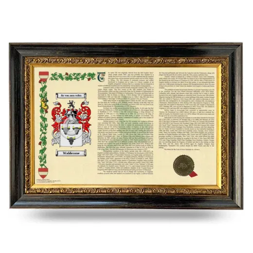 Walderane Armorial Landscape Framed - Heirloom