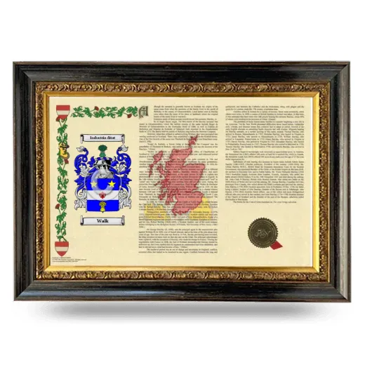 Walk Armorial Landscape Framed - Heirloom