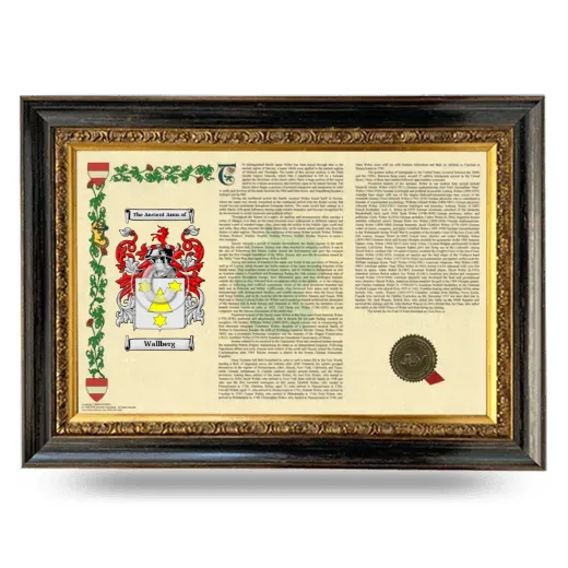 Wallberg Armorial Landscape Framed - Heirloom