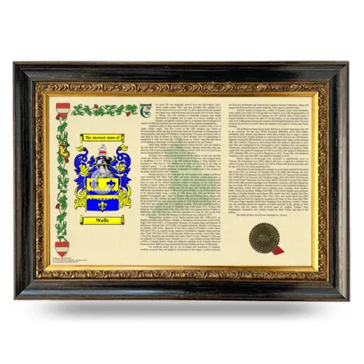 Walls Armorial Landscape Framed - Heirloom