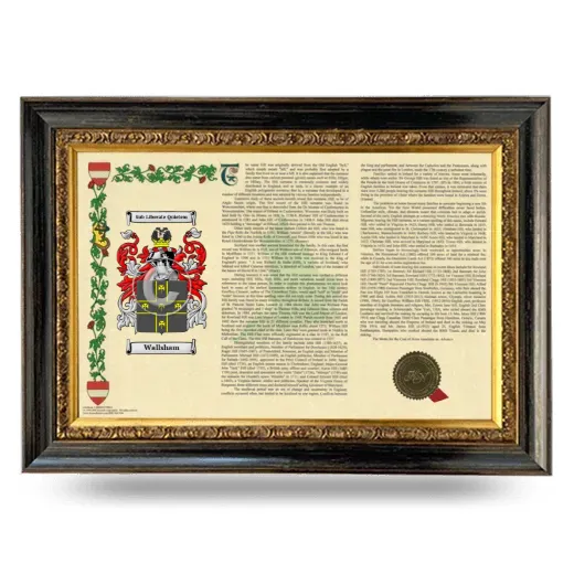 Wallsham Armorial Landscape Framed - Heirloom