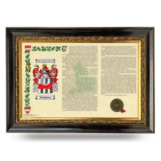 Walsinham Armorial Landscape Framed - Heirloom