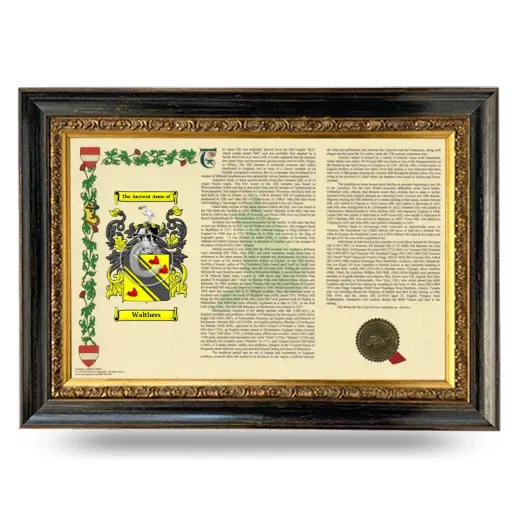 Walthers Armorial Landscape Framed - Heirloom