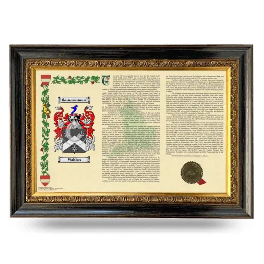 Walthes Armorial Landscape Framed - Heirloom