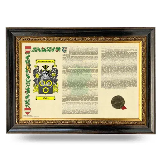Walts Armorial Landscape Framed - Heirloom