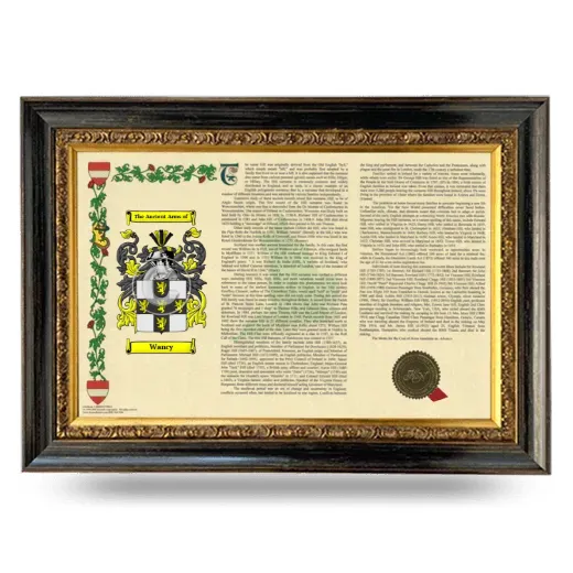 Wancy Armorial Landscape Framed - Heirloom