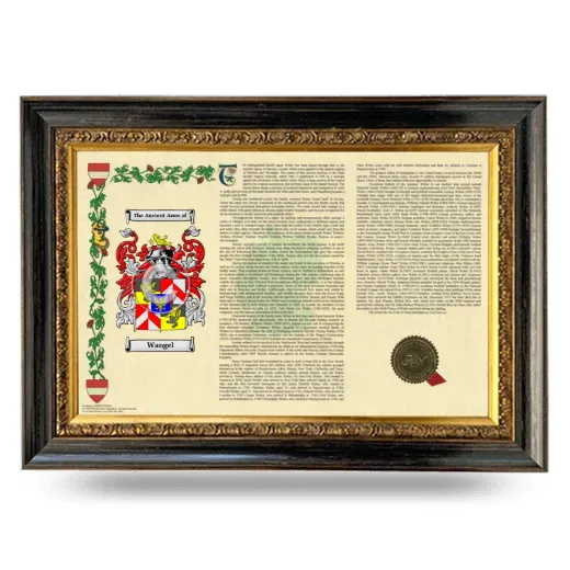 Wangel Armorial Landscape Framed - Heirloom