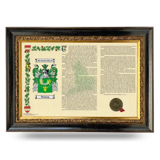 Wannop Armorial Landscape Framed - Heirloom