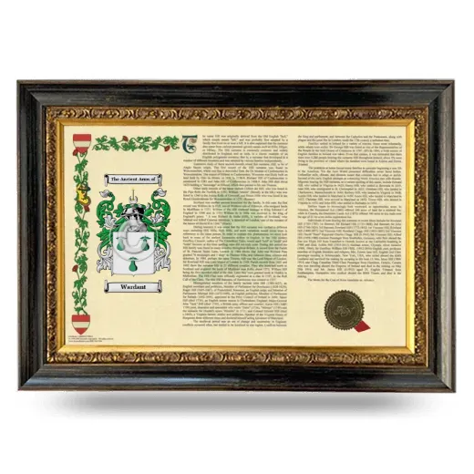 Wardant Armorial Landscape Framed - Heirloom