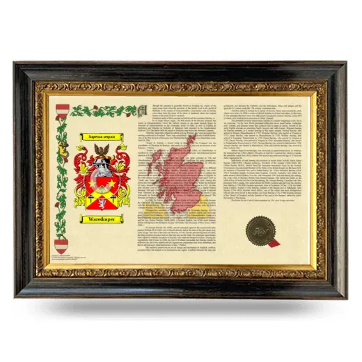Waredraper Armorial Landscape Framed - Heirloom