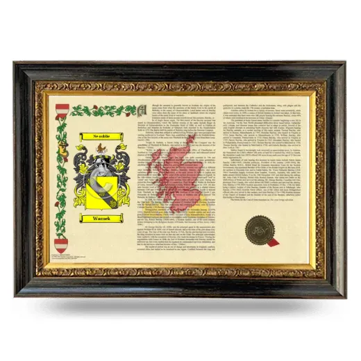 Warnek Armorial Landscape Framed - Heirloom
