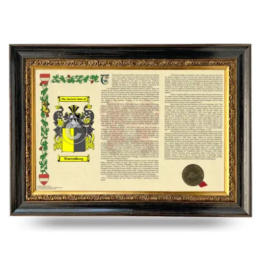 Wartenburg Armorial Landscape Framed - Heirloom