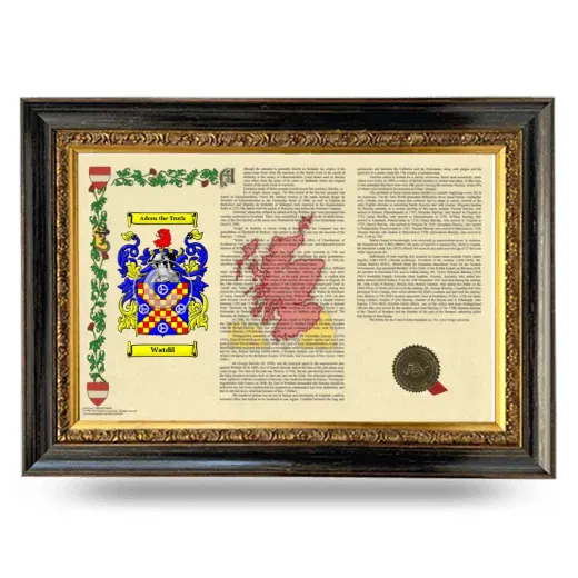 Watdil Armorial Landscape Framed - Heirloom