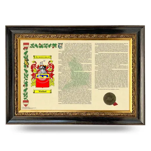 Watford Armorial Landscape Framed - Heirloom