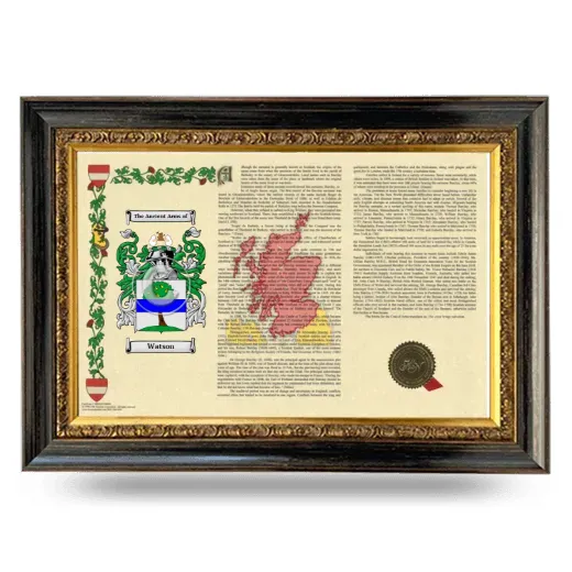 Watson Armorial Landscape Framed - Heirloom
