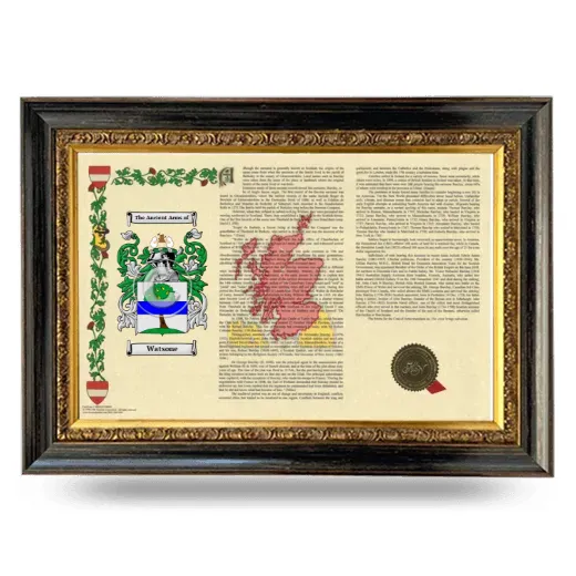 Watsone Armorial Landscape Framed - Heirloom
