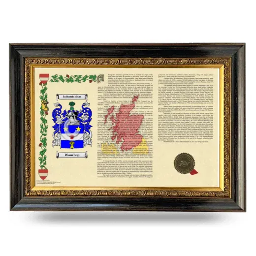 Wauchop Armorial Landscape Framed - Heirloom