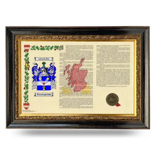 Wauchopedale Armorial Landscape Framed - Heirloom