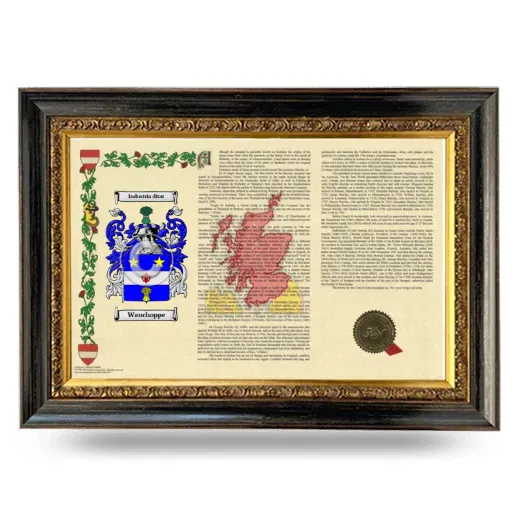 Wauchoppe Armorial Landscape Framed - Heirloom