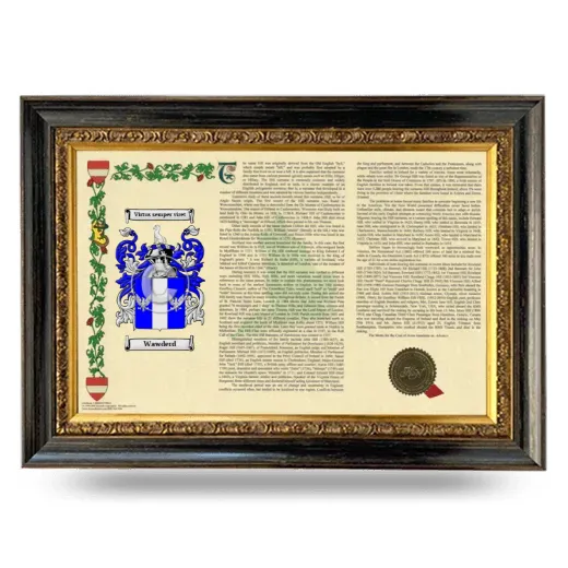 Wawderd Armorial Landscape Framed - Heirloom