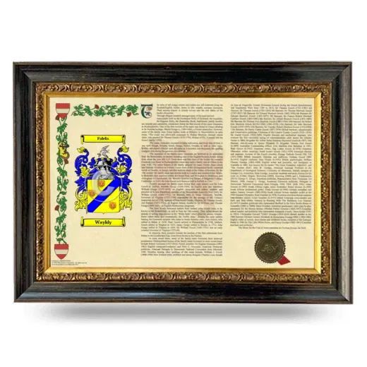 Wayldy Armorial Landscape Framed - Heirloom