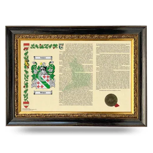 Wears Armorial Landscape Framed - Heirloom