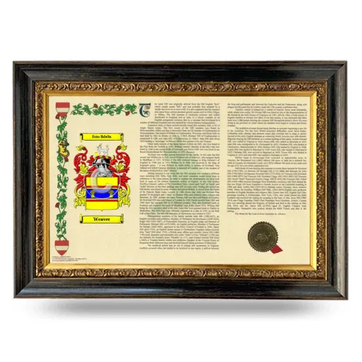 Weaver Armorial Landscape Framed - Heirloom