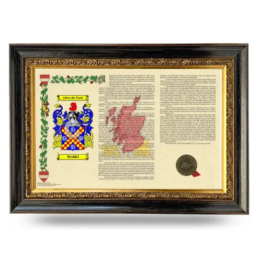 Weddel Armorial Landscape Framed - Heirloom
