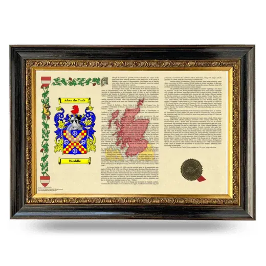 Weddle Armorial Landscape Framed - Heirloom