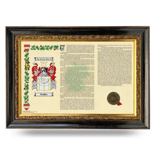 Weiden Armorial Landscape Framed - Heirloom