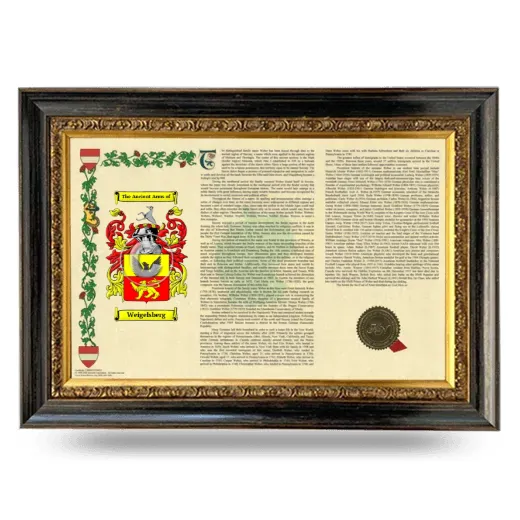 Weigelsberg Armorial Landscape Framed - Heirloom