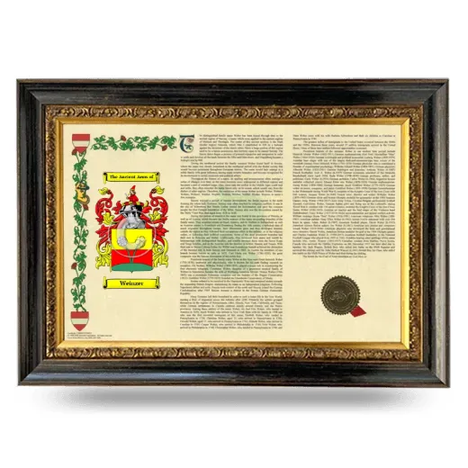 Weinzer Armorial Landscape Framed - Heirloom