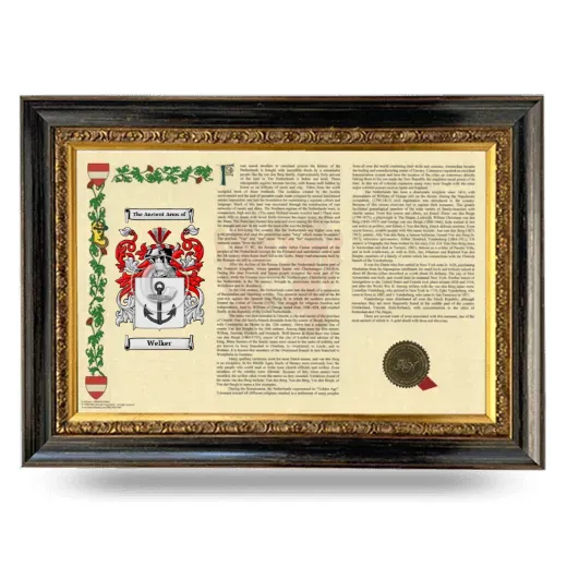 Welker Armorial Landscape Framed - Heirloom