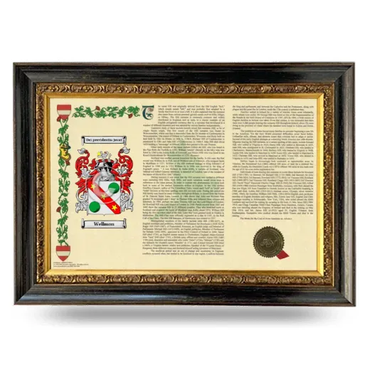 Wellmon Armorial Landscape Framed - Heirloom