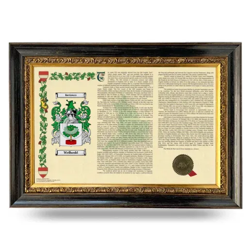 Wellwold Armorial Landscape Framed - Heirloom