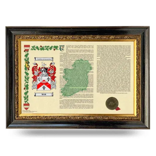 Welt Armorial Landscape Framed - Heirloom