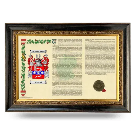 Wenczel Armorial Landscape Framed - Heirloom