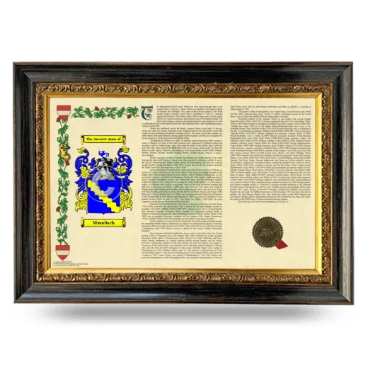 Wendisch Armorial Landscape Framed - Heirloom