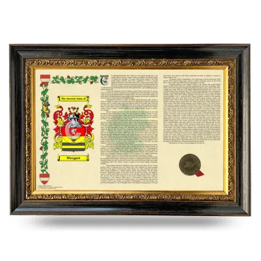 Wengert Armorial Landscape Framed - Heirloom