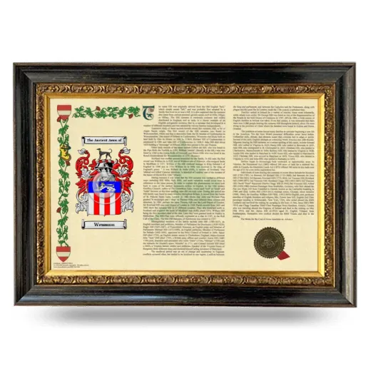 Wennum Armorial Landscape Framed - Heirloom
