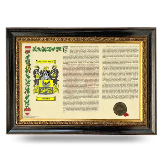 Wenrick Armorial Landscape Framed - Heirloom