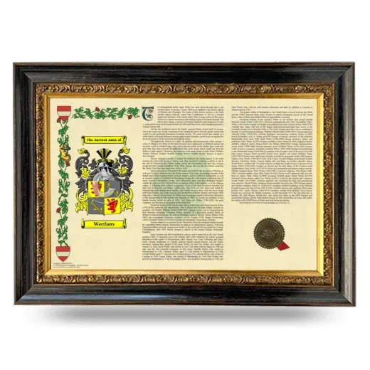 Werthers Armorial Landscape Framed - Heirloom