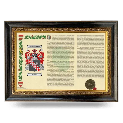 Wesola Armorial Landscape Framed - Heirloom