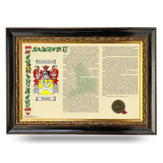 Westrich Armorial Landscape Framed - Heirloom
