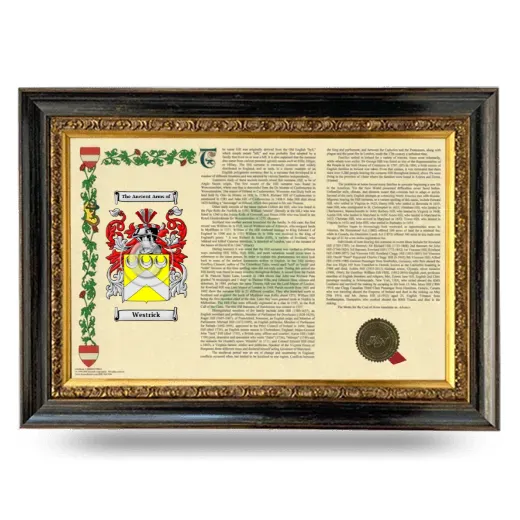 Westrick Armorial Landscape Framed - Heirloom