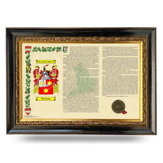 Westway Armorial Landscape Framed - Heirloom