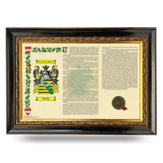 Wettin Armorial Landscape Framed - Heirloom