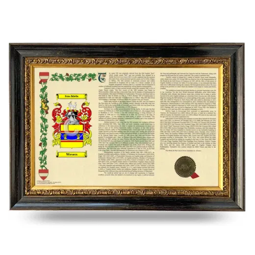 Wevers Armorial Landscape Framed - Heirloom