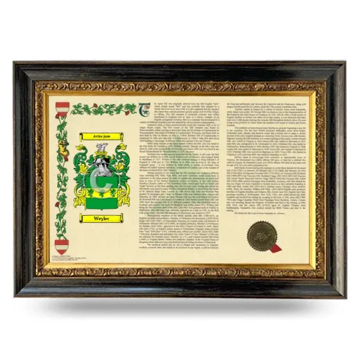 Weyler Armorial Landscape Framed - Heirloom